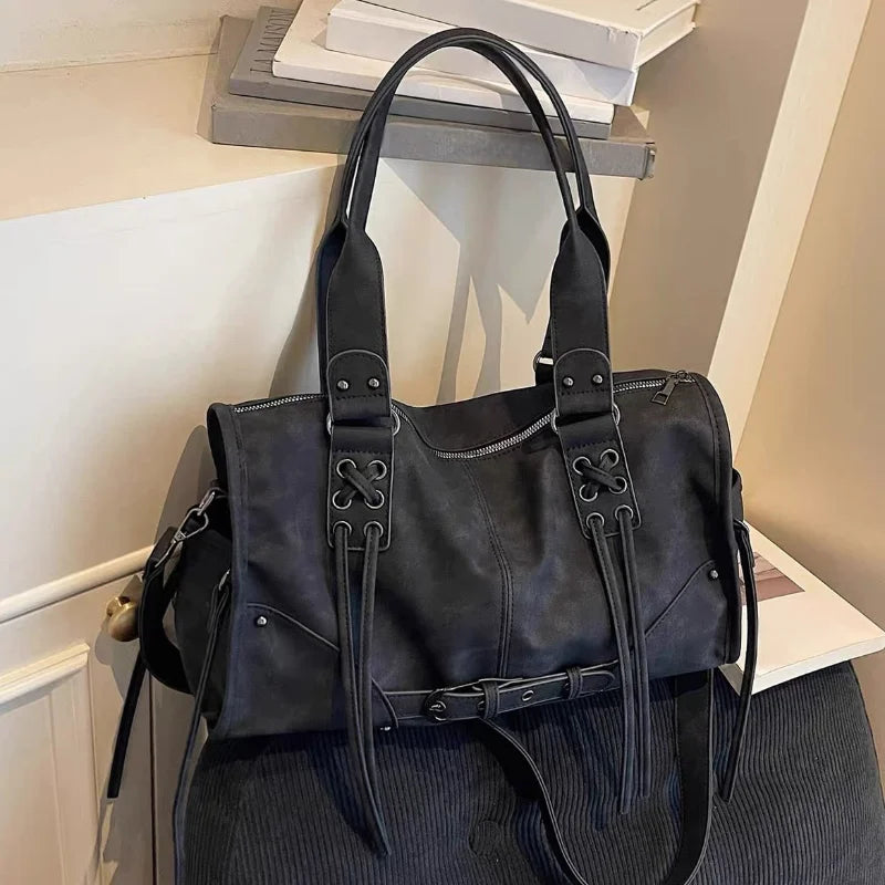 Women's Large Tote Bag Waterproof Nylon Multi-Layer Commuter