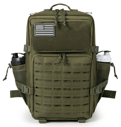 45L Tactical Backpack with Bottle Holder – MOLLE Rucksack for Men
