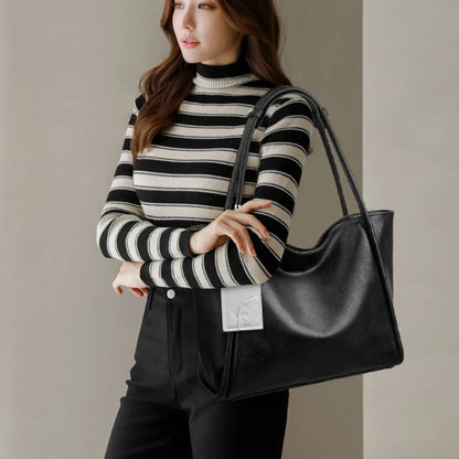 Large Leather Tote Bag for Women – Designer Shoulder Handbag