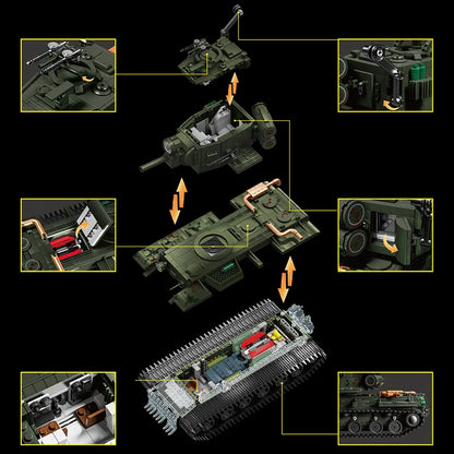 KV-2 Heavy Tank MOC Building Set – 2235-Piece Military Brick Model
