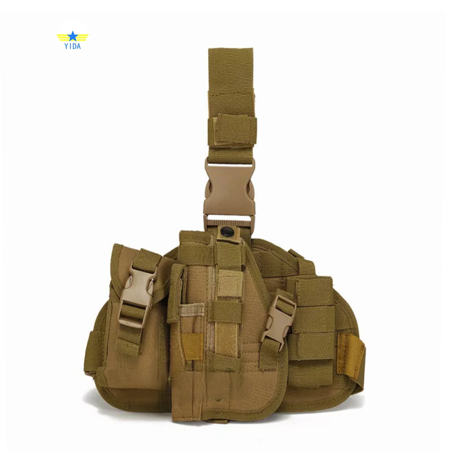 Tactical Drop Leg Holster – MOLLE Thigh Bag & Pouch