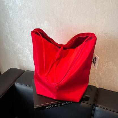 Large Capacity Nylon Tote Bag for Women Commuter Shoulder Bag