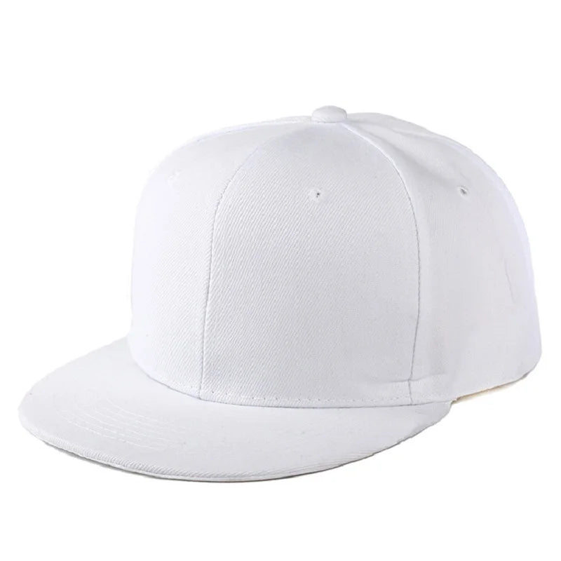 Snapback Hip Hop Cap – Flat Brim Baseball Hat for Men & Women