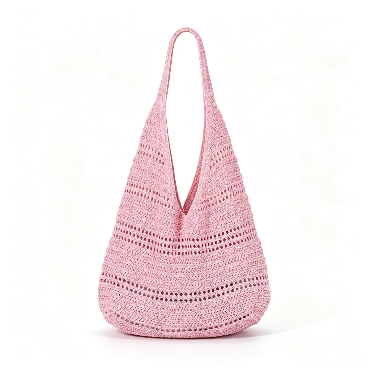 Hollow Woven Tote Bag for Women – Korean Beach Shoulder Bag