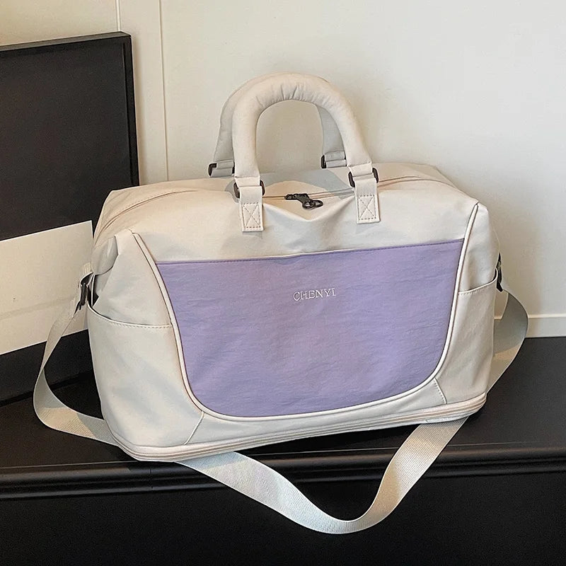 Large Capacity Weekender Duffel Bag Wet-Dry Separation