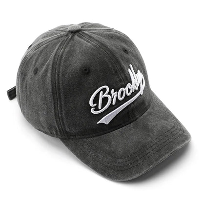 Vintage Washed Baseball Cap – City Embroidery Unisex Dad Hat