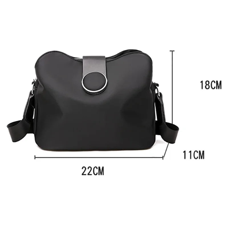 Waterproof Nylon Crossbody Shoulder Bag for Women