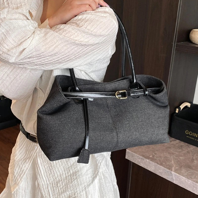 Large Capacity Shoulder Bag – Casual Tote Handbag for Women