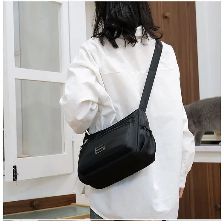 Women's Waterproof Shoulder Bag – Large Capacity Multi-Pocket Crossbody