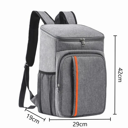 Insulated Cooler Backpack 18L Waterproof Thermal Lunch Bag