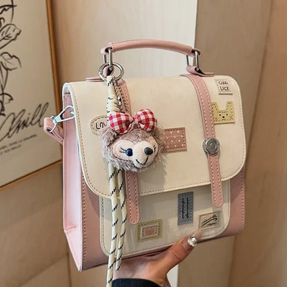 Cute Mini Backpack for Women – Korean Aesthetic Satchel Bag