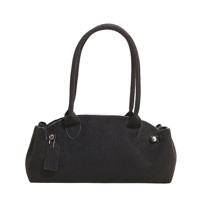 PU Suede Underarm Shoulder Bag – Women's Luxury Top-Handle Tote