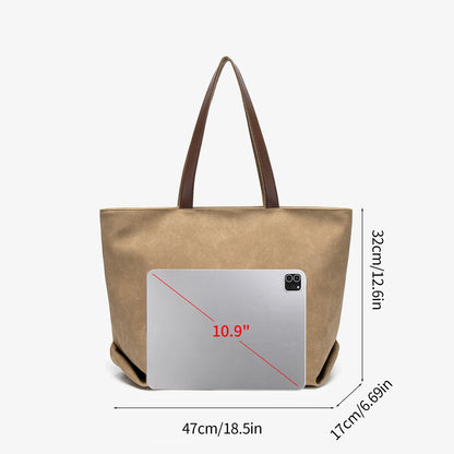 Large Capacity Women's Tote Shoulder Bag for Work & School