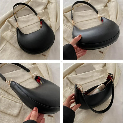 Crescent Shoulder Bag – Luxury Women's Vegan Leather Handbag