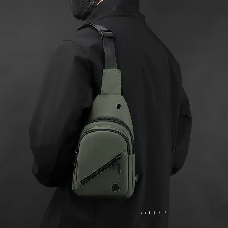 Men's Nylon Sling Chest Bag Crossbody Outdoor Sports