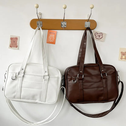 JK School Bag Women's PU Leather Shoulder & Crossbody Bag