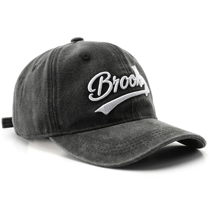Vintage Washed Baseball Cap – City Embroidery Unisex Dad Hat