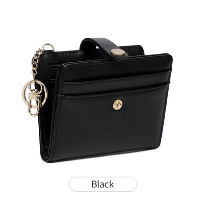 RFID Blocking Slim Bifold Card Wallet with Keychain – Women