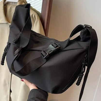 Nylon Hobo Crossbody Bag for Women