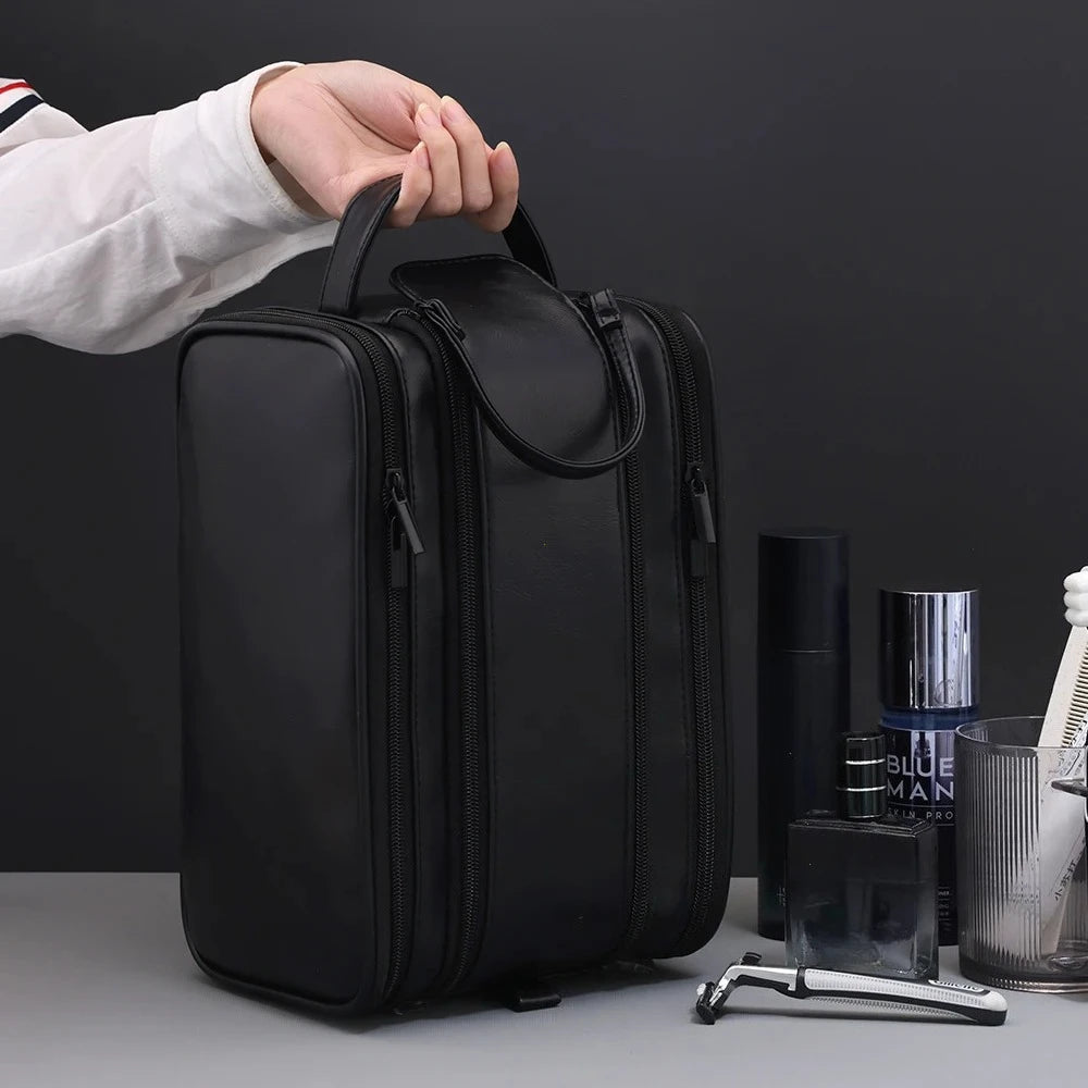 Toiletry Bag – Waterproof PU Leather Travel Dopp Kit