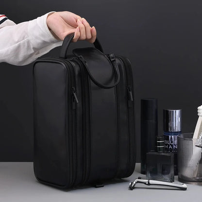 Toiletry Bag – Waterproof PU Leather Travel Dopp Kit
