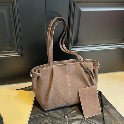 Large Capacity Tote Bag for Women – Luxury Shoulder Handbag with Coin Purse