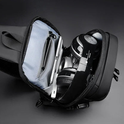 Anti-Theft Crossbody Chest Bag with USB Charging Port