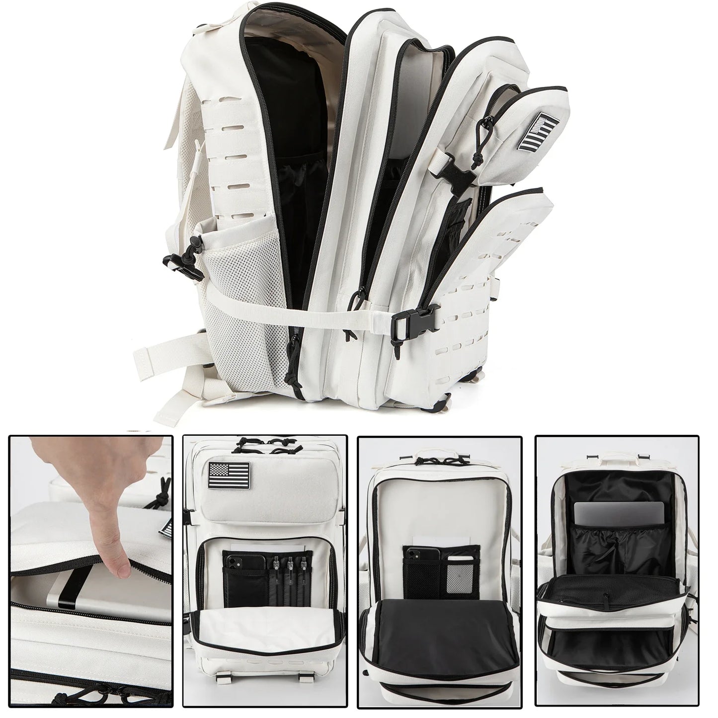 Tactical Backpack with Water Bottle Holder – 25L & 45L