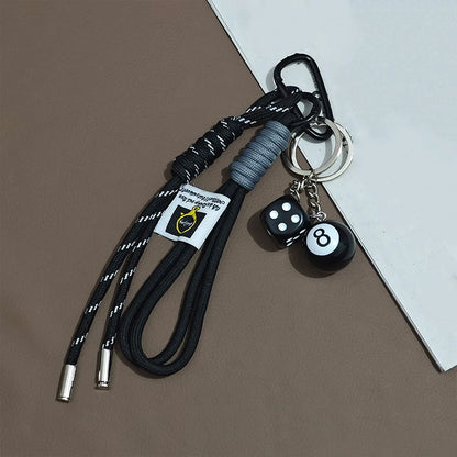 Baseball Keychain – Sports Braided Rope Bag Charm & Car Ornament