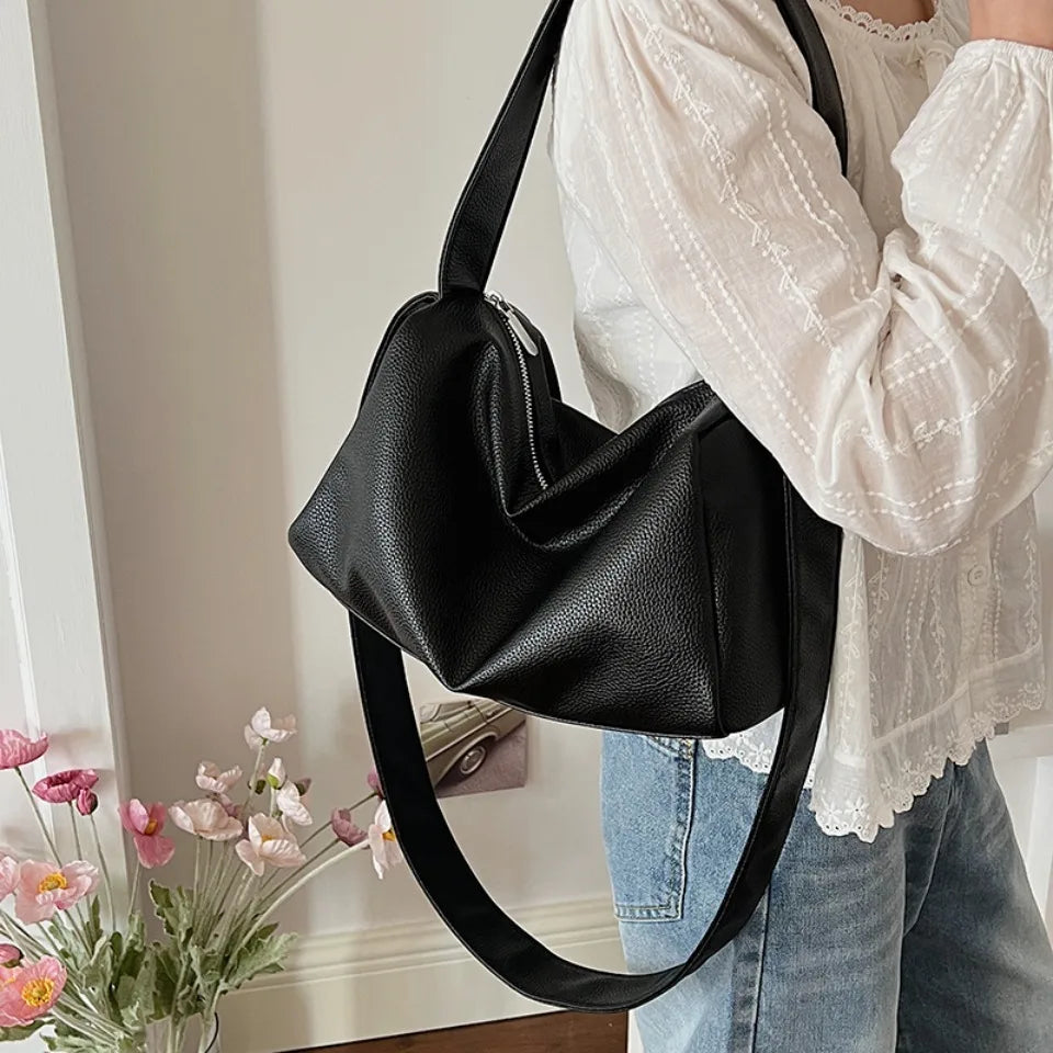 Women's PU Leather Shoulder Bag – Crossbody Handbag