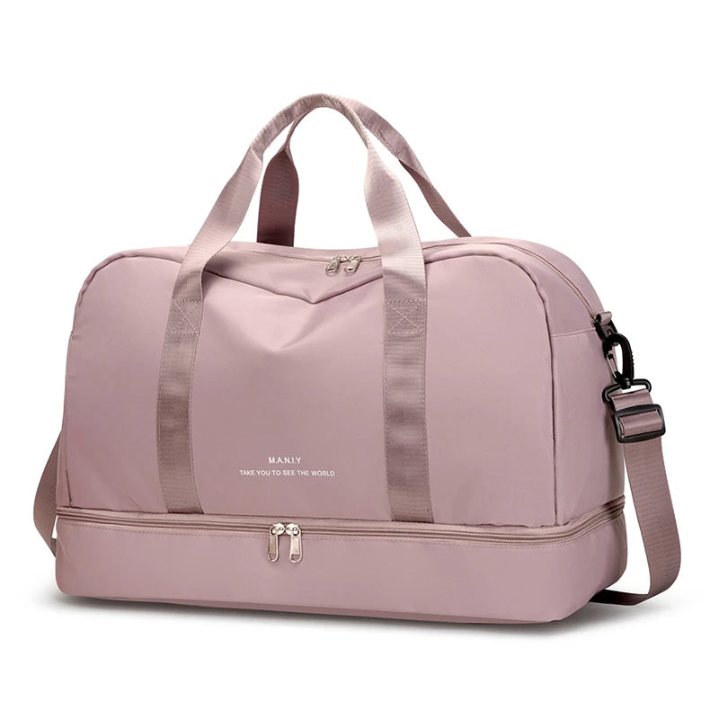 Gym Duffel Bag with Shoe Compartment – Large Sports Travel Bag