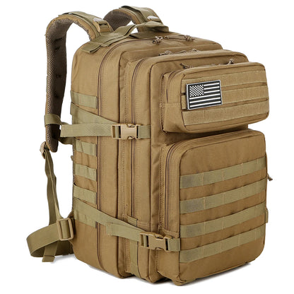 Tactical MOLLE Backpack 45L – Large Capacity Hiking & Camping Bag