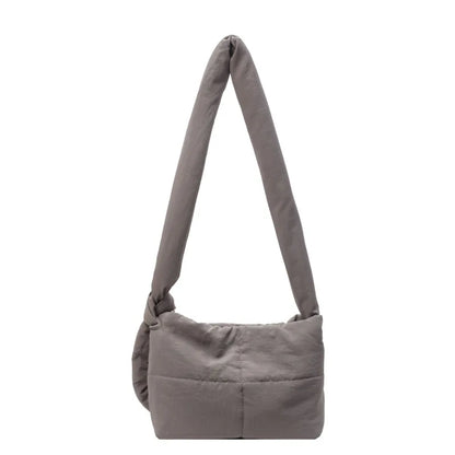 Puffy Down Cotton Padded Shoulder Bag Large Capacity