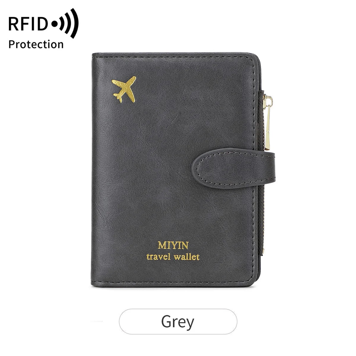 RFID Passport Holder Wallet – Large PU Leather Travel Card Organizer