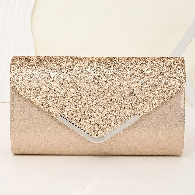 Sparkling Glitter Evening Clutch Bag for Wedding & Formal Events
