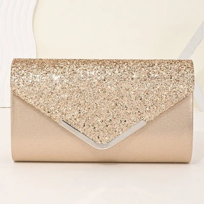 Sparkling Glitter Evening Clutch Bag for Wedding & Formal Events