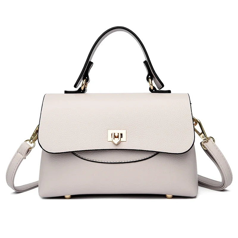 Women's Leather Crossbody Bag – Large Capacity Shoulder Handbag