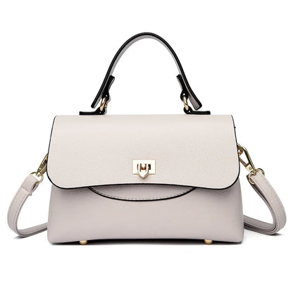 Women's Leather Crossbody Bag – Large Capacity Shoulder Handbag
