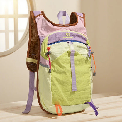 Colorblock Outdoor Backpack for Hiking & Travel