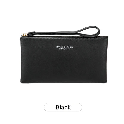 Long Zipper Clutch Wallet for Women – PU Leather Wristlet