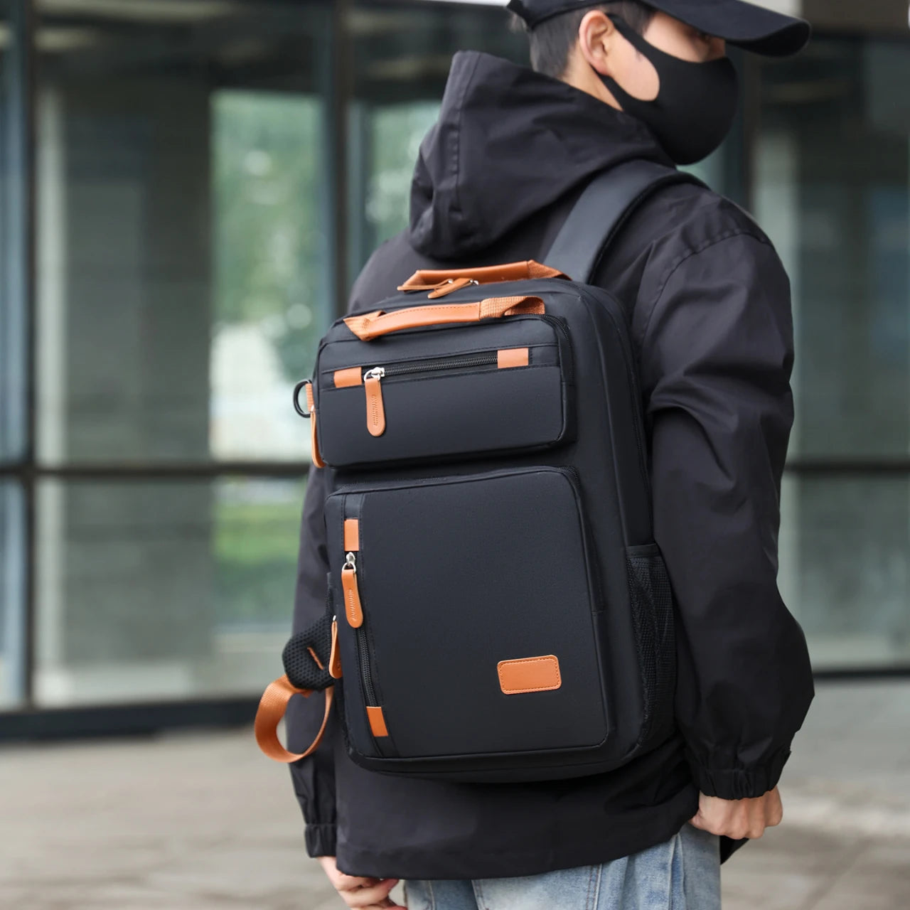 Men's Anti-Theft Waterproof Laptop Backpack 15.6 Inch
