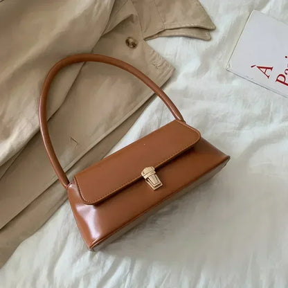 Women's Leather Shoulder Bag – Chic Underarm Handbag