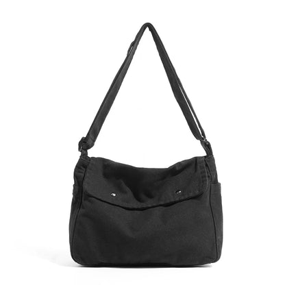 Canvas Crossbody Bag for Women – Vintage Washed Shoulder Hobo