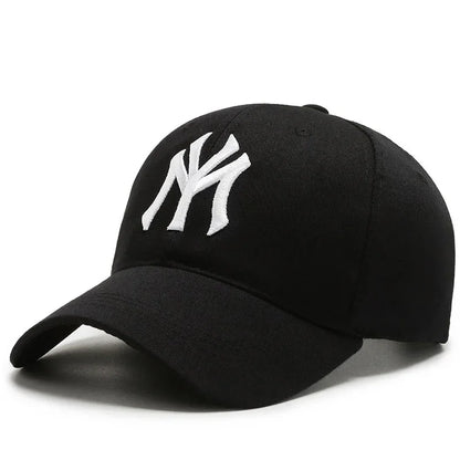 Korean 3D Embroidered Letter Baseball Cap – Hard Top Structured Hat
