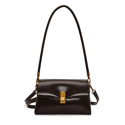Women's PU Leather Flap Crossbody Bag – Small Shoulder Handbag