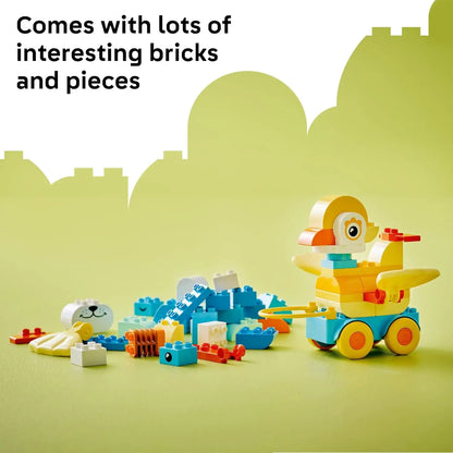LEGO DUPLO 10448 3-in-1 Animals on Wheels – 58-Piece Toddler Set