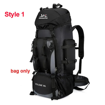 90L Hiking Backpack – Waterproof Large Capacity Trekking Rucksack