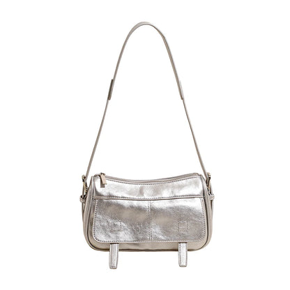 Women's Retro Soft Leather Crossbody Bag – Vintage Shoulder Bag with Optional Pendant