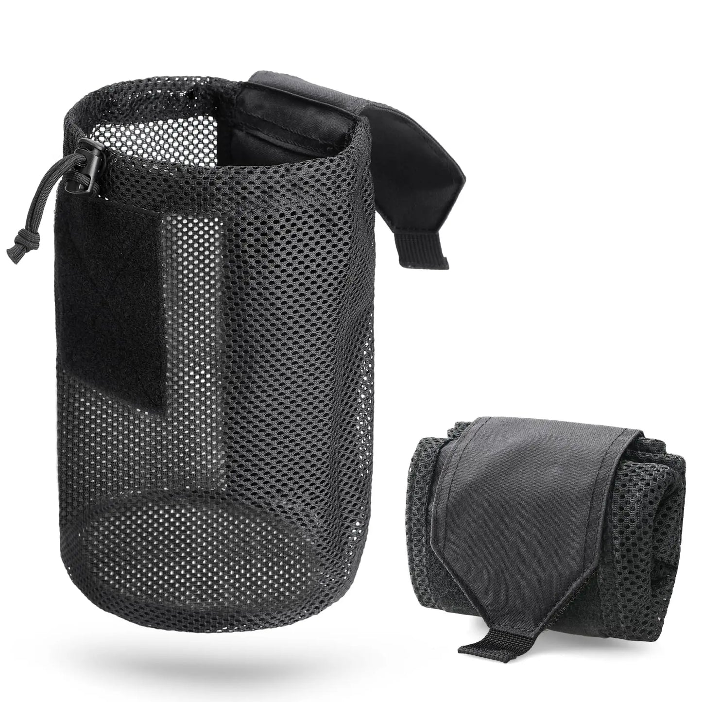 Tactical Magazine Dump Pouch – Roll-Up Mesh MOLLE Utility Bag