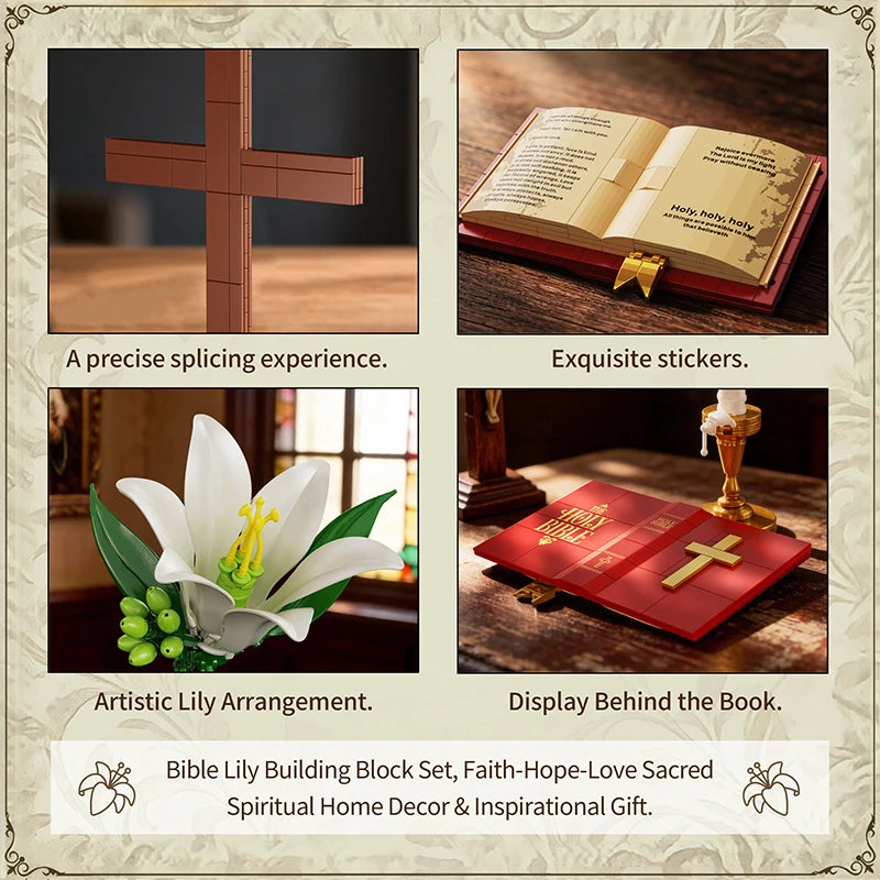 Holy Cross Bible Building Blocks Set – Religious MOC Brick Model